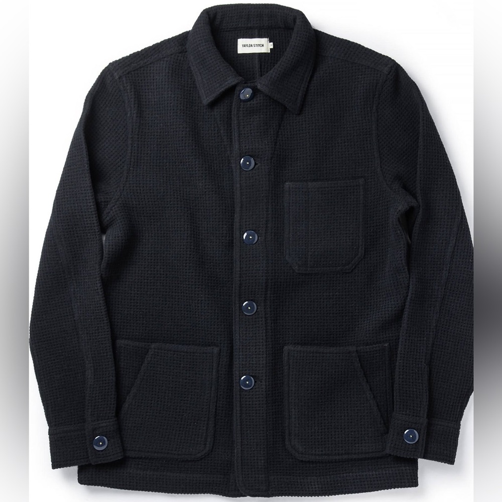 The Ojai Jacket Navy Waffle Wool (M-40)